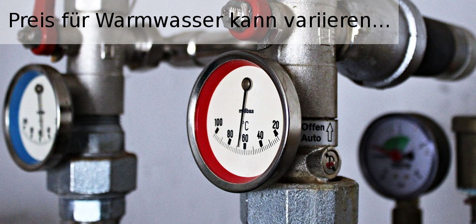 Warmwasserkosten sind variabel